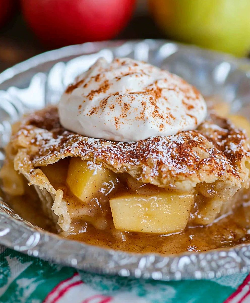 Campfire apple pie